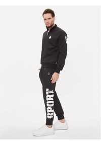 Plein Sport Dres Jogging Tracksuit: Top/Trousers AACC MJJ0606 SJO002N Czarny Regular Fit. Kolor: czarny. Materiał: bawełna. Sport: bieganie