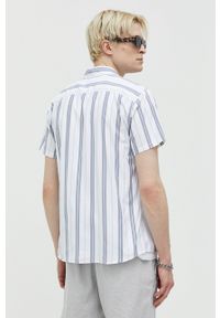 Abercrombie & Fitch koszula męska kolor biały regular z kołnierzykiem button-down. Typ kołnierza: button down. Kolor: biały. Długość rękawa: krótki rękaw. Długość: krótkie #5