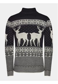 Brave Soul Sweter MK-248CRATCHITB Granatowy Regular Fit. Kolor: niebieski. Materiał: syntetyk #5