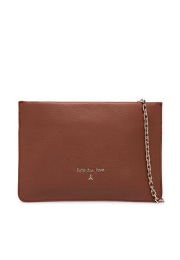 Patrizia Pepe Torebka 8B0335/L001-B111 Brązowy. Kolor: brązowy. Materiał: skórzane