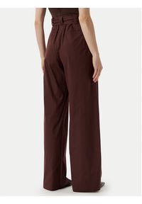 Marella Spodnie materiałowe Navile 2613131072 Brązowy Relaxed Fit. Kolor: brązowy. Materiał: bawełna #3