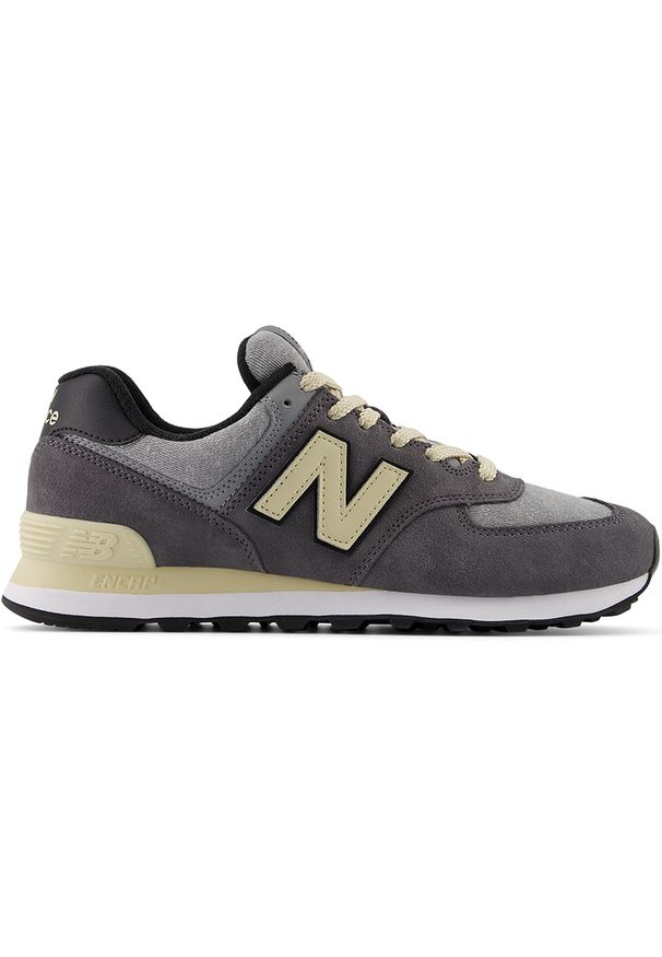 Buty unisex New Balance U574LGG – szare. Okazja: na co dzień. Kolor: szary. Materiał: zamsz, skóra, guma. Szerokość cholewki: normalna. Model: New Balance 574