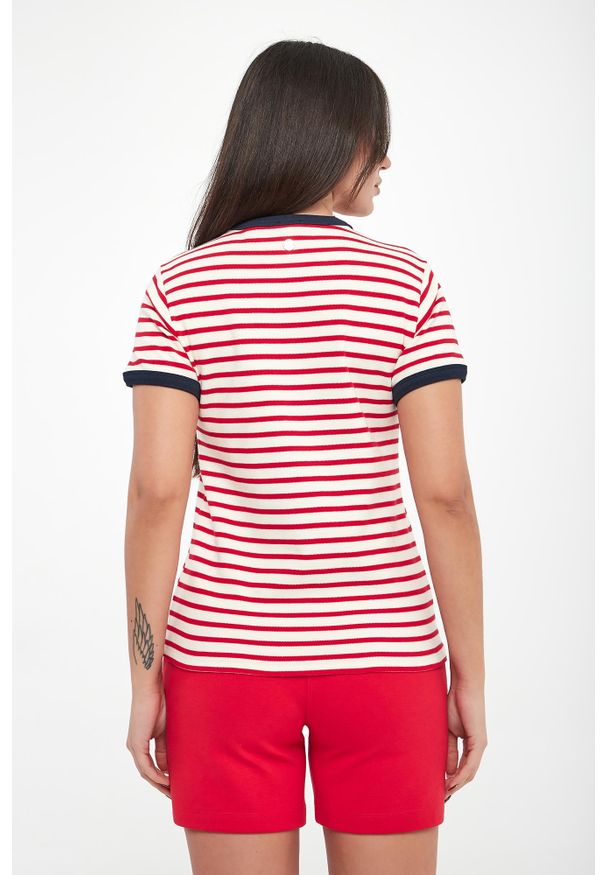 T-shirt damski w paski Trinity JOOP!. Wzór: paski