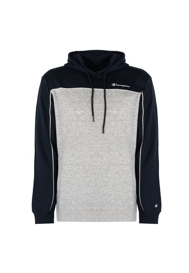 Champion Bluza "Hoodie" | 217850 | Mężczyzna | Szary, Granatowy. Okazja: na co dzień. Kolor: szary, wielokolorowy, niebieski. Materiał: poliester, bawełna. Wzór: nadruk. Styl: sportowy, klasyczny, casual