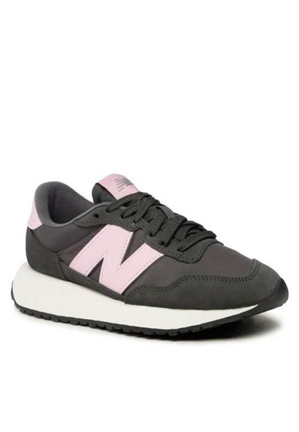 Buty do chodzenia damskie New Balance 237. Zapięcie: sznurówki. Kolor: czarny, różowy, wielokolorowy. Materiał: syntetyk, tkanina, zamsz, materiał. Szerokość cholewki: normalna. Sport: turystyka piesza