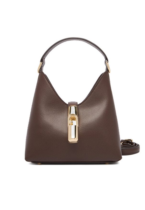 Furla Torebka Iride Mini WE00876 ARE000 KH 4284S Brązowy. Kolor: brązowy. Materiał: skórzane