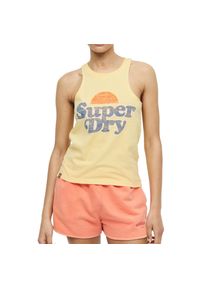 Koszulka treningowa damska Superdry Vintage Cooper Classic. Kolor: żółty. Styl: vintage #1