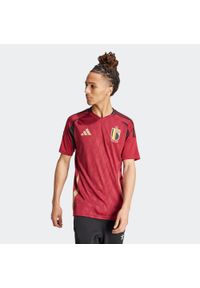 Adidas - Koszulka piłkarska ADIDAS Belgia EURO 2024 domowa. Wzór: geometria. Sport: piłka nożna