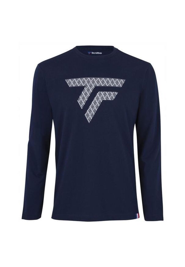 TECNIFIBRE - Koszulka z długim rękawem męska Tecnifibre Training Tee Longsleeves. Kolor: niebieski. Długość rękawa: długi rękaw. Długość: długie