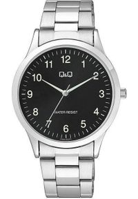 Zegarek Q&Q Zegarek QQ C08A-002P Męski Klasyczny Czarna Tarcza. Kolor: czarny. Styl: klasyczny #1