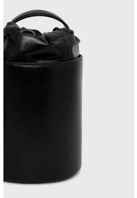 Karl Lagerfeld torebka skórzana 220W3021 kolor czarny. Kolor: czarny. Materiał: skórzane. Rodzaj torebki: na ramię #4