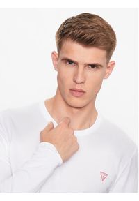 Guess Longsleeve M2YI28 J1314 Biały Slim Fit. Kolor: biały. Materiał: bawełna. Długość rękawa: długi rękaw #2