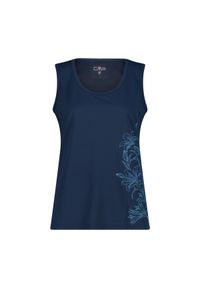 Damski tank top CMP. Kolor: niebieski. Długość rękawa: bez rękawów