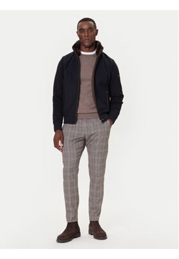 Bugatti Kurtka przejściowa 7600-85557D Granatowy Regular Fit. Kolor: niebieski. Materiał: syntetyk