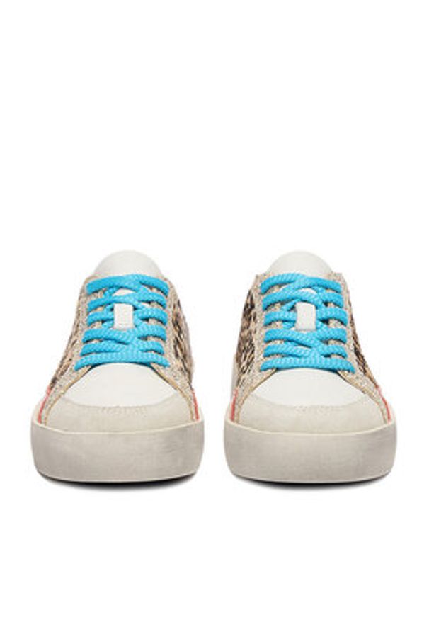 Eva Minge Klapki AHRI-25/502 Beżowy. Kolor: beżowy. Materiał: skóra