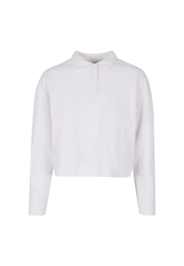 Damska koszulka polo z krótkim rękawem typu oversized Urban Classics GT. Okazja: na co dzień. Typ kołnierza: polo. Kolor: biały. Długość rękawa: krótki rękaw. Długość: krótkie. Styl: casual