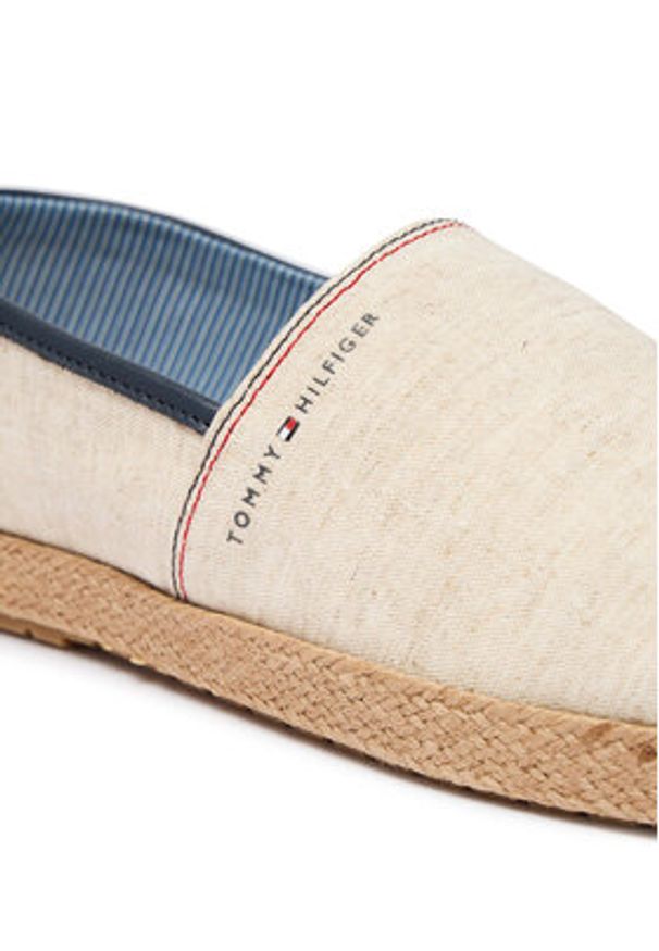 TOMMY HILFIGER - Tommy Hilfiger Espadryle Hilfiger Chambray Espadrille FM0FM05793 Écru. Kolor: kremowy. Materiał: materiał