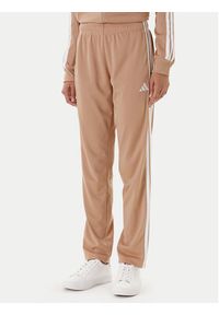 Adidas - adidas Dres Essentials 3-Stripes JX0507 Beżowy Regular Fit. Kolor: beżowy. Materiał: syntetyk #6