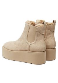 Guess Botki Jilaine FLFJIL FAL10 Beżowy. Kolor: beżowy. Materiał: skóra #3