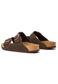 Birkenstock Klapki Arizona Bs 0951313 Brązowy. Kolor: brązowy. Materiał: skóra, zamsz