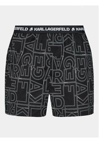 Karl Lagerfeld - KARL LAGERFELD Komplet 3 par bokserek Aop Woven Boxer Short (X3) 235M2108 Czarny. Kolor: czarny. Materiał: bawełna #7