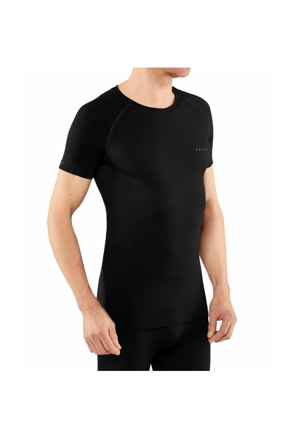 Koszulka Falke Wool-Tech Light Homme. Kolor: czarny. Sport: fitness