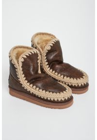 Mou - Śniegowce damskie skórzane MOU. Materiał: skóra #1
