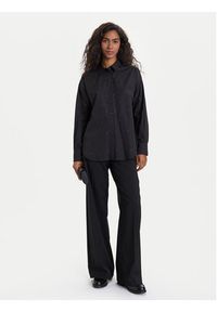Vero Moda Koszula Fanni 10337791 Czarny Oversize. Kolor: czarny. Materiał: bawełna #3