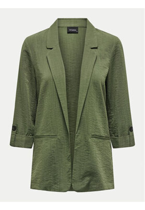 only - ONLY Marynarka Marsa 15308084 Zielony Loose Fit. Kolor: zielony. Materiał: syntetyk