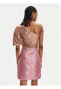 Fracomina Sukienka koktajlowa FQ24SD1009W70601 Różowy Regular Fit. Kolor: różowy. Materiał: syntetyk. Styl: wizytowy #3
