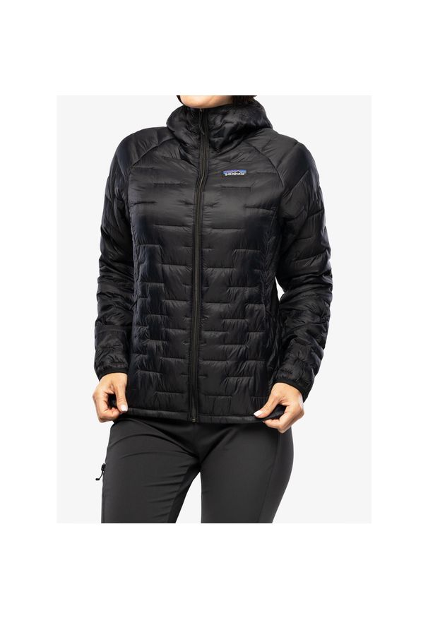 Kurtka ocieplana damska Patagonia Micro Puff Hoody. Kolor: czarny