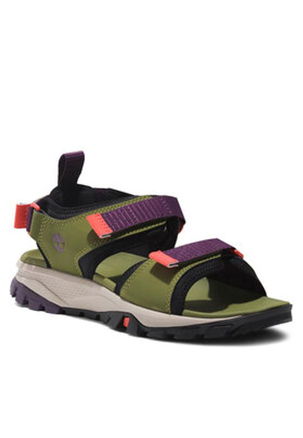 Timberland Sandały Lincoln Peak 2 Strap Sandal TB0A5ZRZES61 Khaki. Kolor: brązowy. Materiał: materiał