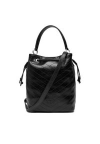 Pinko - PINKO Torebka Cargo Bucket Vitello Al 25-26 PLTT 105112 A2JC Czarny. Kolor: czarny. Materiał: skórzane #3