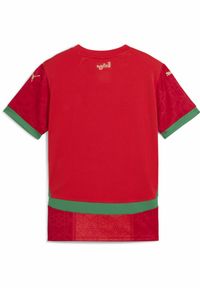 Puma - Młodzieżowa koszulka domowa Maroko 2025 PUMA Red Archive Green. Kolor: czerwony, zielony, wielokolorowy