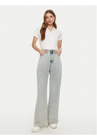 Guess Polo W5RP47 KARS2 Biały Regular Fit. Typ kołnierza: polo. Kolor: biały. Materiał: bawełna #2