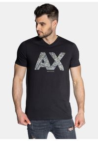 Koszulka męska czarna Armani Exchange 3LZTBA ZJ5LZ 1200. Kolor: czarny