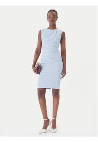 Rinascimento Sukienka koktajlowa CFC0127683003 Błękitny Slim Fit. Kolor: niebieski. Materiał: syntetyk. Styl: wizytowy #5