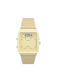 Timex Zegarek Q Timex® 1982 Chronograph TW2Y06000 Złoty. Kolor: złoty