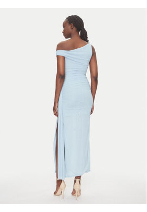 BARDOT Sukienka koktajlowa 59512DB Błękitny Slim Fit. Kolor: niebieski. Materiał: syntetyk. Styl: wizytowy