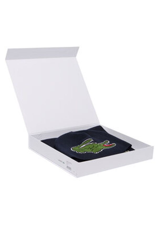 Lacoste Zestaw Szalik i Czapka RB1515-00 Granatowy. Kolor: niebieski. Materiał: wełna