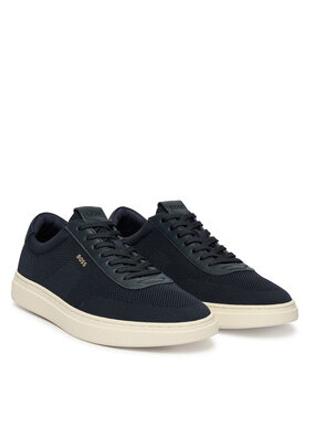 BOSS Sneakersy Kieran 50563181 Granatowy. Kolor: niebieski. Materiał: materiał
