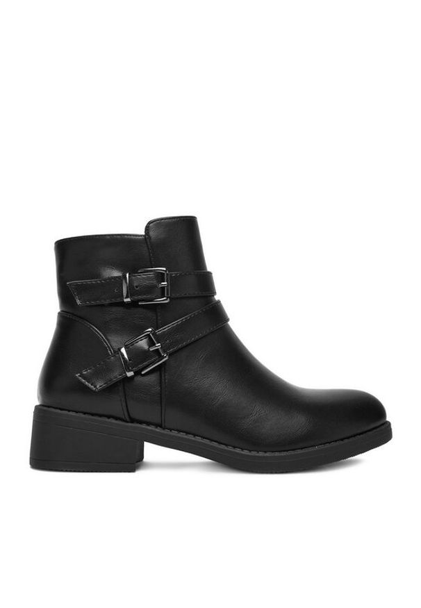 DeeZee Botki LZP05 Czarny. Kolor: czarny. Materiał: syntetyk, materiał