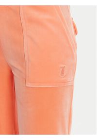 Juicy Couture Spodnie dresowe Layla JCSEBJ001 Pomarańczowy Flared Leg. Kolor: pomarańczowy. Materiał: syntetyk