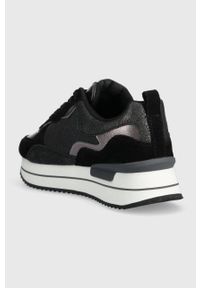 Pepe Jeans sneakersy RUSPER NAS kolor czarny PLS31513. Nosek buta: okrągły. Kolor: czarny. Materiał: guma. Obcas: na platformie #2