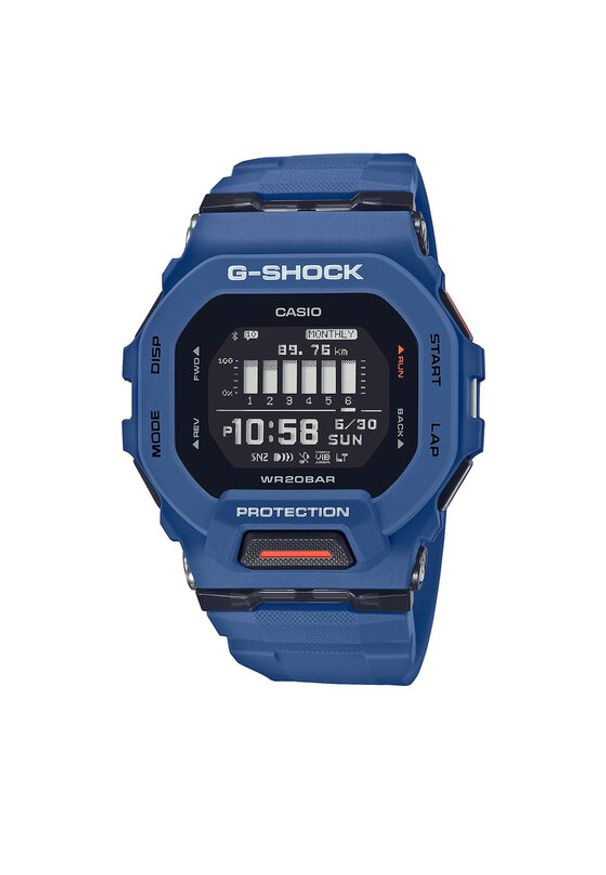 G-Shock Zegarek GBD-200-2ER Granatowy. Kolor: niebieski