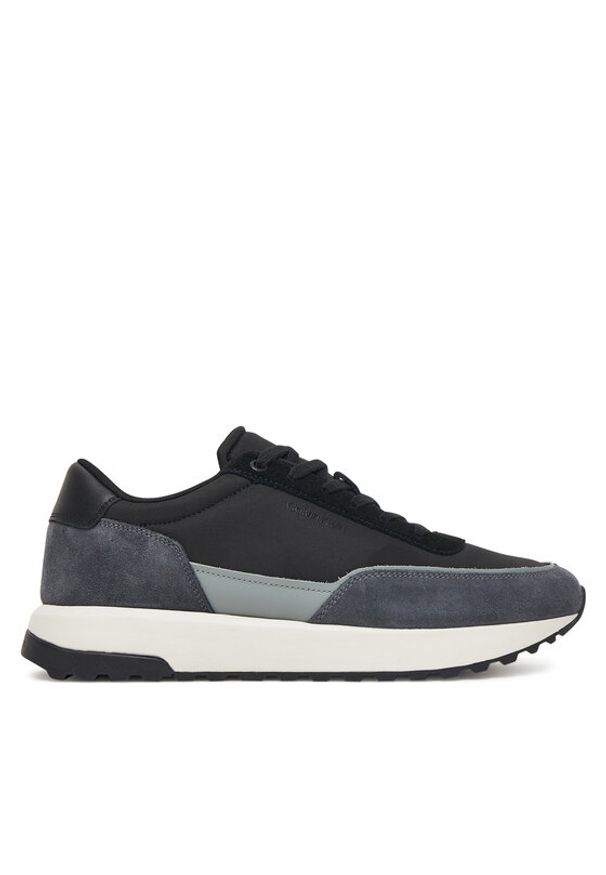 Calvin Klein Sneakersy Low Top Lace Up Repreve Mix HM0HM01714 Czarny. Kolor: czarny. Materiał: skóra