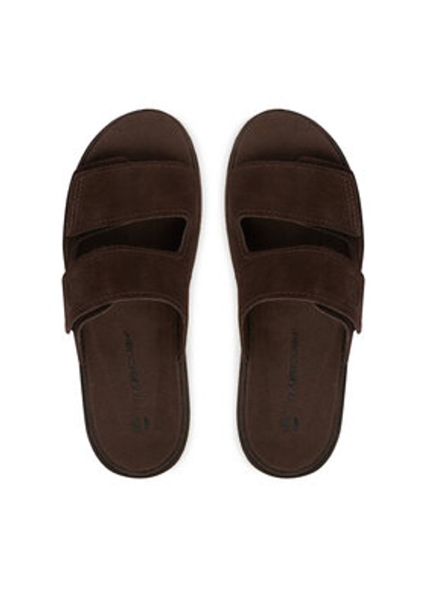 Timberland Klapki TB0A2755EIV1 Brązowy. Kolor: brązowy. Materiał: zamsz, skóra