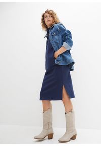 bonprix - Dżinsy ze stretchem BOOTCUT, mid waist. Kolor: niebieski. Styl: klasyczny #3