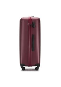 Wittchen - Duża walizka z polikarbonu fakturowana bordowa. Kolor: czerwony. Materiał: guma. Styl: klasyczny #3