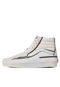 Vans Sneakersy Sk8-Hi Reconst VN0005UKQJM1 Biały. Kolor: biały. Materiał: zamsz, skóra #4